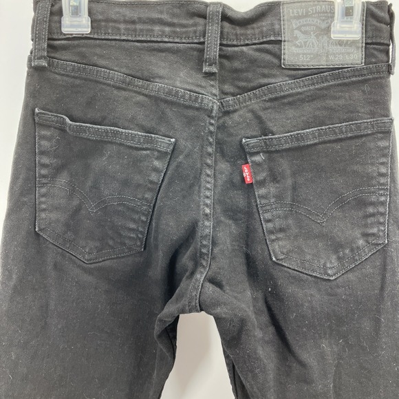 Levi's 512 Slim Taper Black Jeans Mens Size 29x30 NWOT - Picture 8 of 12